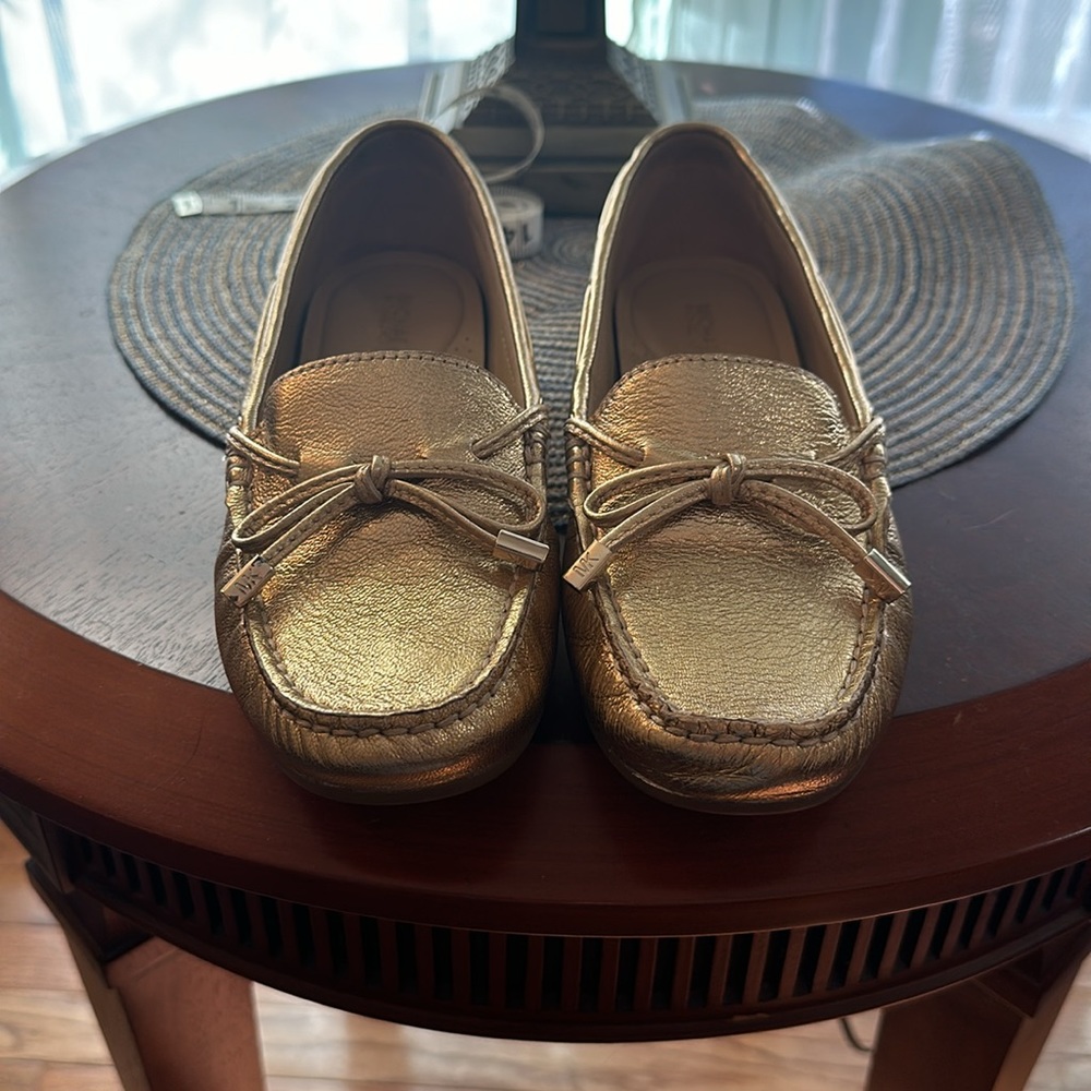 Michael Kors Gold Loafers - Picture 15 of 16